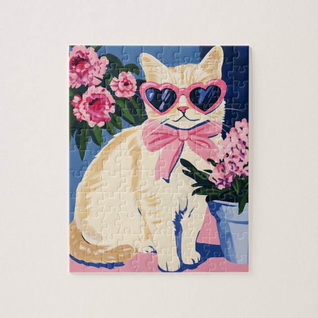 Quebra-cabeça de Gato de Pré-Disquete (Vertical)