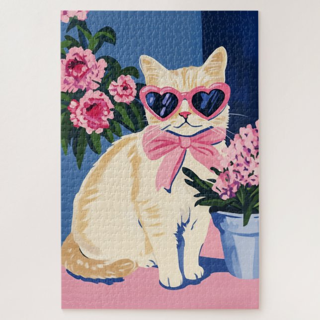 Quebra-cabeça de Gato de Pré-Disquete (Vertical)