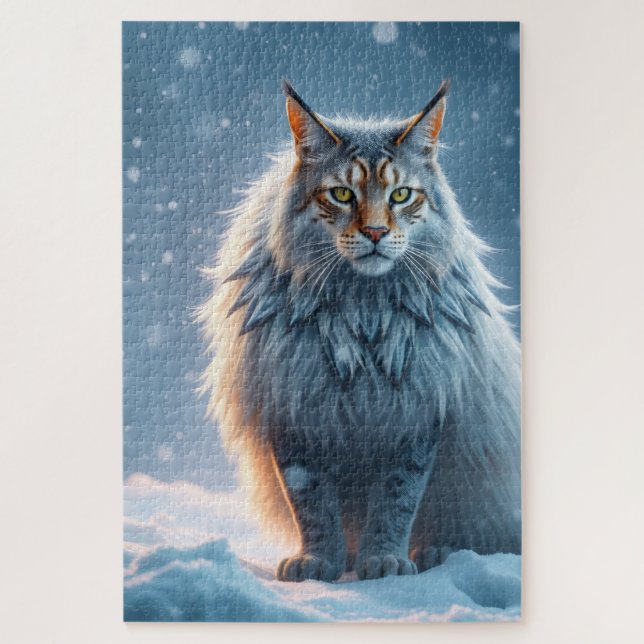 Quebra-cabeça de Gato do Lynx do Ártico Real (Vertical)