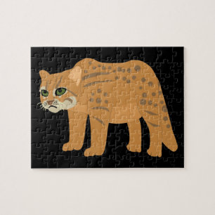 quebra-cabeça de gato enferrujado