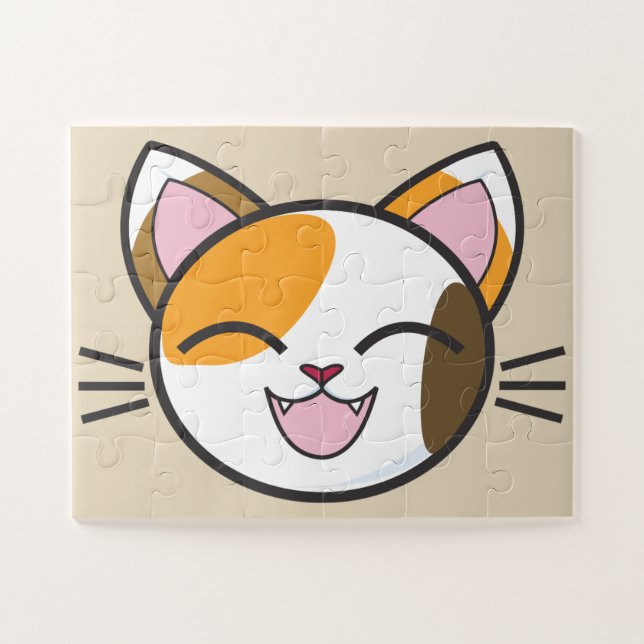 quebra-cabeça de gato feliz (Horizontal)