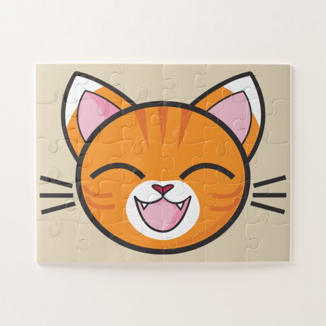 quebra-cabeça de gato feliz (Horizontal)