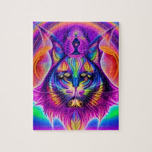 quebra-cabeça de gato místico