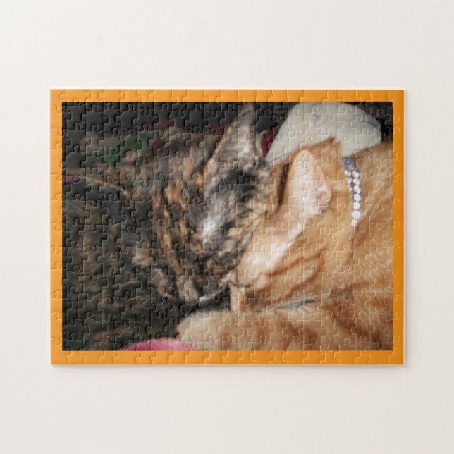 Quebra-cabeça de Gatos Amorosos (Horizontal)