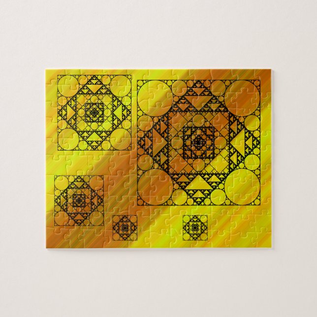 Quebra-cabeça de Geometria Fractal (Horizontal)