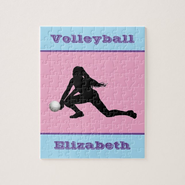 Quebra-cabeça de Girls Voleibol Pastel Jigsee (Vertical)