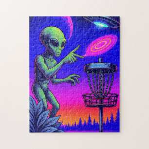 Quebra-cabeça de Golf de Disco alienígena