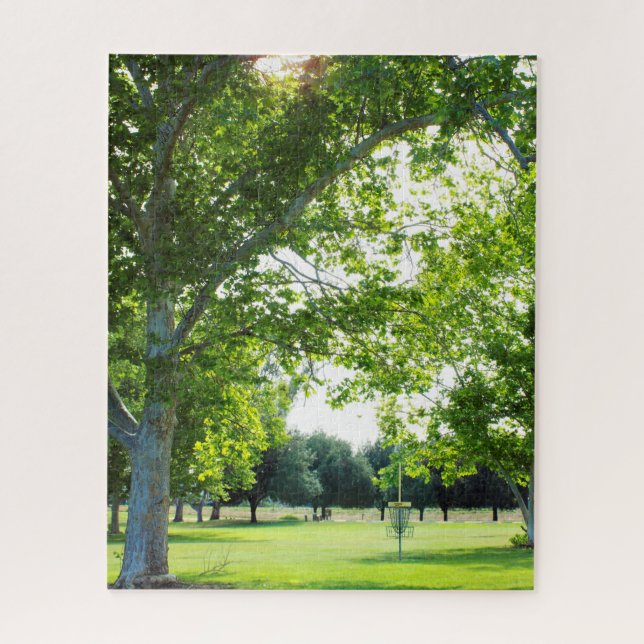 Quebra-cabeça de Golf em Disco da Floresta Gelada (Vertical)