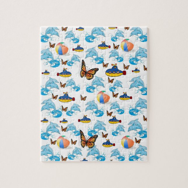 Quebra-cabeça de golfinhos (Vertical)