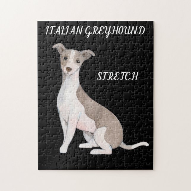 QUEBRA-CABEÇA DE GREYHOUND ITALIANO E NOME PERSONA (Vertical)