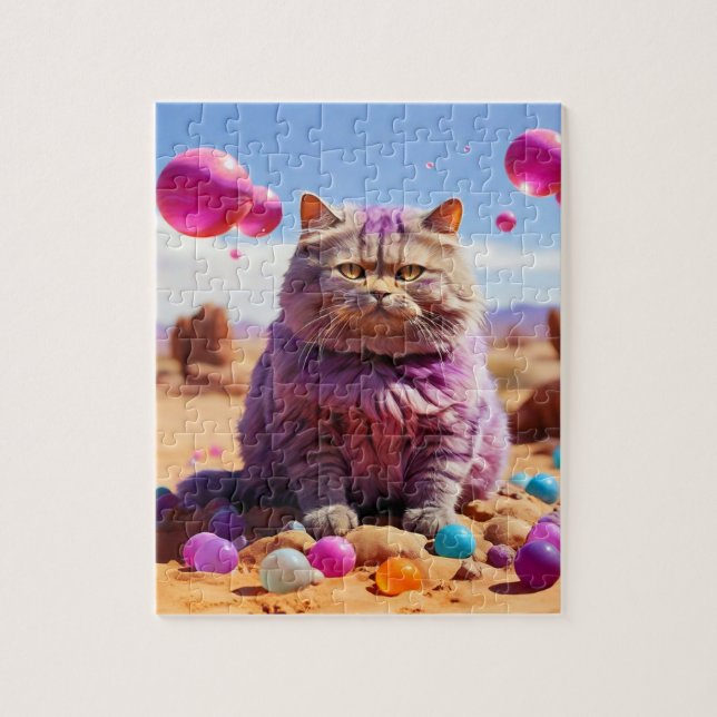 Quebra-cabeça de guisado de gato (Vertical)