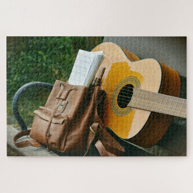 quebra-cabeça de guitarra (Horizontal)