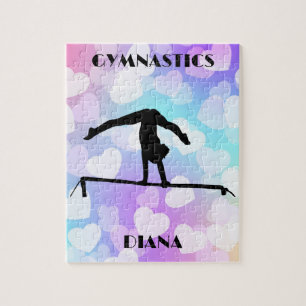 Quebra-cabeça de GYMNASTICS Pastel Hearts Personal