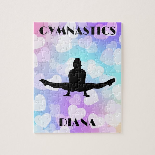 Quebra-cabeça de GYMNASTICS Pastel Hearts Personal (Vertical)