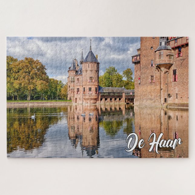 Quebra-cabeça De Haar Castle, Utrecht, Netherlands (Horizontal)