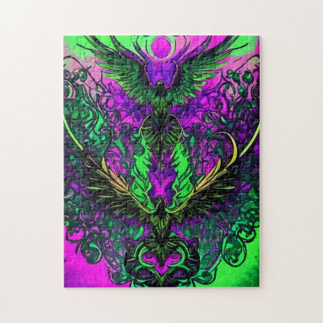 Quebra-cabeça de Harmonia de Pássaro Duplo - 252 P (Vertical)