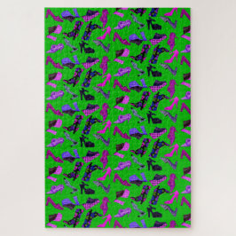 Quebra-cabeça de história calçado