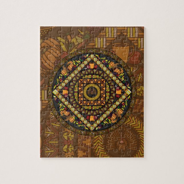 Quebra-cabeça de Ícones de Ação de Graças (Vertical)