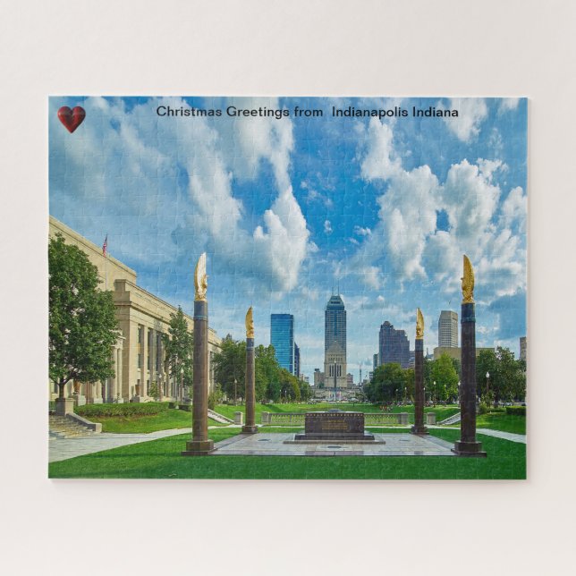 Quebra-cabeça de Indianapolis Indiana (Horizontal)