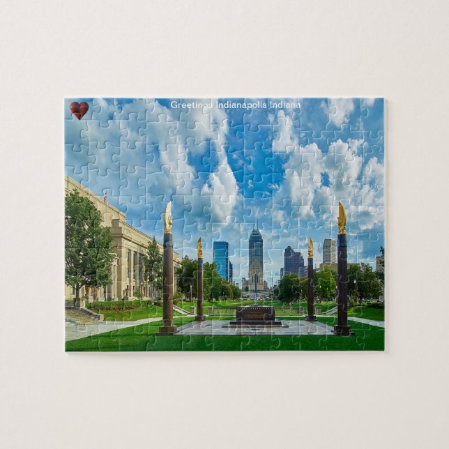 Quebra-cabeça de Indianapolis Indiana (Horizontal)