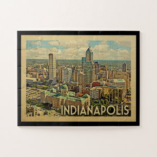 Quebra-cabeça de Indianapolis Jigsee Viagens vinta