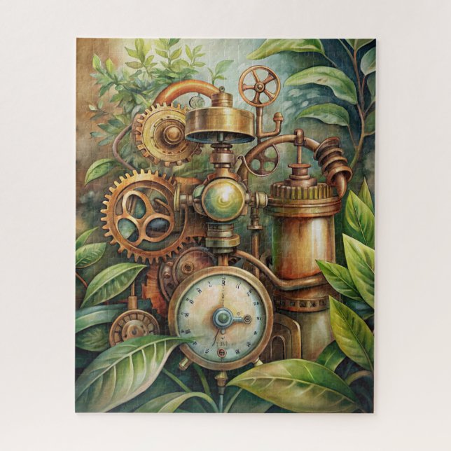 Quebra-cabeça de Jardim Steampunk (Vertical)