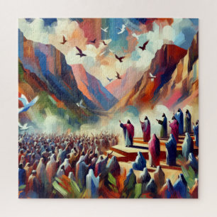 Quebra-cabeça de Jesus Cristo Sermão no Monte
