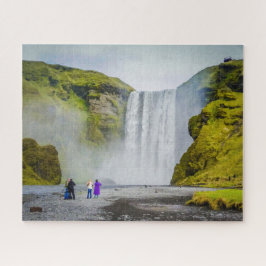 Quebra-cabeça de Jigsaw - cachoeira de Skogafoss