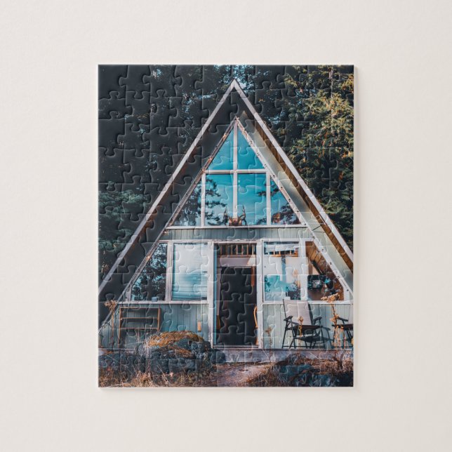 Quebra-cabeça DE JIGSAW DE CABINA RUSTIÇA DE A-FRA (Vertical)