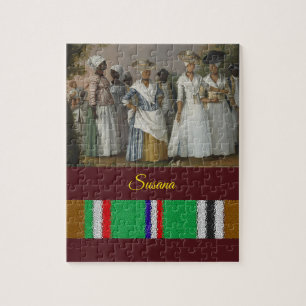 Quebra-cabeça de Jigsaw decorativo africano