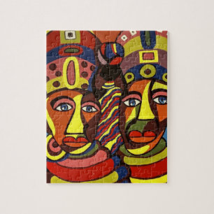 Quebra-cabeça de Jigsaw decorativo africano