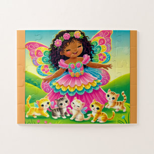 QUEBRA-CABEÇA DE JIGSAW "FAIRY & KITTENS" QUÍMICO