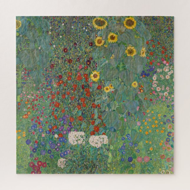 Quebra-cabeça de JIGSAW: GUSTAV KLIMT : JARDIM faz (Vertical)