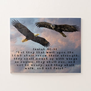 QUEBRA-CABEÇA DE JIGSAW ISAIAH 40:31
