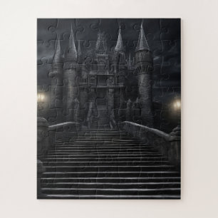 QUEBRA-CABEÇA DE JIGSAW MEDIEVAL DO CASTELO GÓTICO