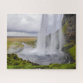 Quebra-cabeça de Jigsaw - Seljalandsfoss Waterfall