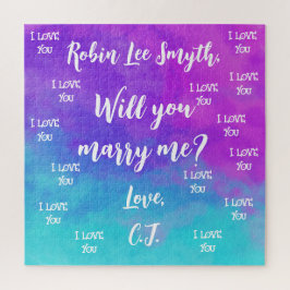 Quebra-cabeça de Jigserte de Proposta Personalizad