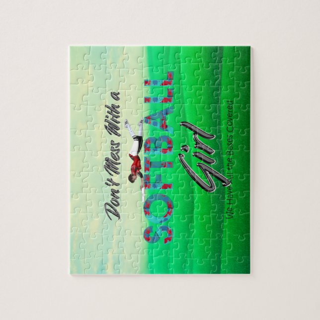 QUEBRA-CABEÇA de Jigserte de Softball (Vertical)