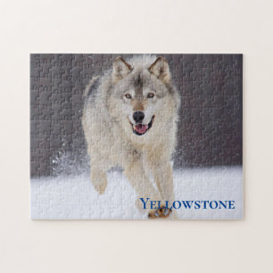 Quebra-cabeça de Jogo do Lobo Yellowstone