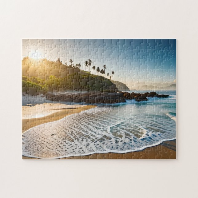 Quebra-cabeça de Jogo do Oceano Tropical (Horizontal)