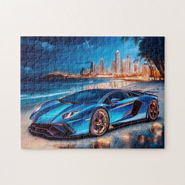 Quebra-cabeça de Jogos de Carro Desportivos (Horizontal)