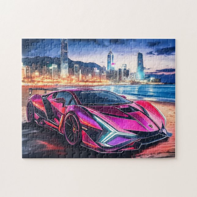 Quebra-cabeça de Jogos de Carro Desportivos (Horizontal)