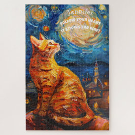 Quebra-cabeça de Kitten Motivacional Van Gogh