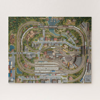 Quebra-cabeça de Layout de Ferromodelismo