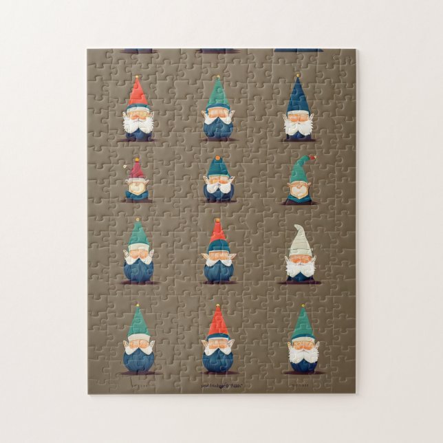 Quebra-cabeça de Linha Gnome Whimsical (Vertical)