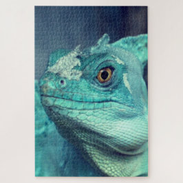 Quebra-cabeça de Lizard Azul