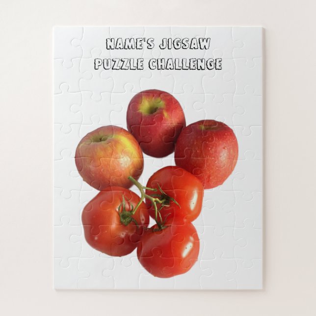 Quebra-cabeça de Maçãs e Tomates Frescos (Vertical)