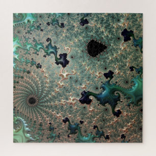 Quebra-cabeça de Mandelbrot Jigsaw Emerald e Dour