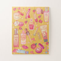 quebra-cabeça de maquiagem