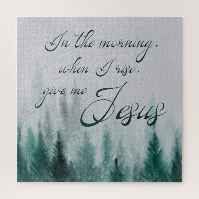 Quebra-cabeça Dê-me Jesus Pine Tree (Vertical)